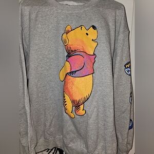 Disney Winnie The Pooh Bear Large Sweater Honeypot Accents Women Girl Fall